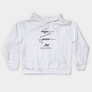 I am Vegan Kids Hoodie